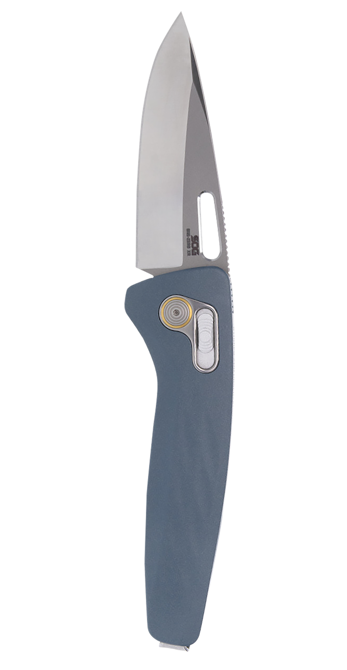 S.O.G One-Zero XR 3.10" Folding Plain CPM S35VN Steel Blade Smoke Gray Aluminum Handle — view 2