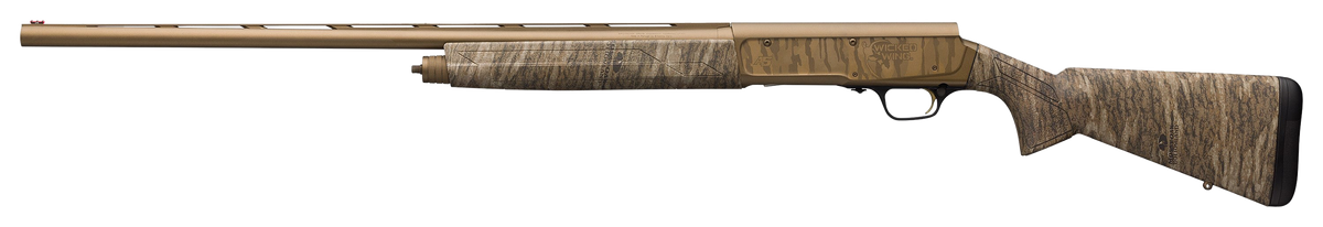 Browning A5 Wicked Wing 12 Gauge 26" 3.5" 4+1 Semi-Auto Shotgun - Burnt Bronze Cerakote Mossy Oak Bottomland — view 2
