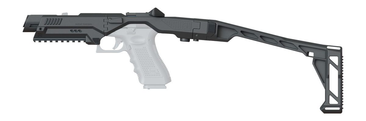 Roni Corporation Nano Roni Pistol Conversion Kit w/ Stabilizing Brace for Glock 17/19 - Black — view 2