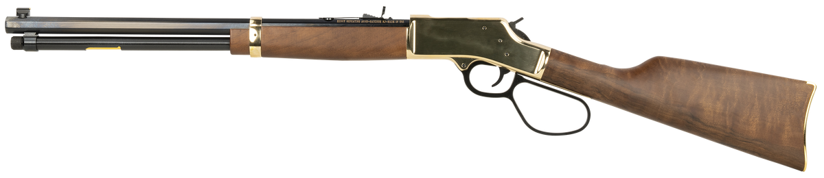 Henry H006GCL Side Gate 45 Colt (LC) 20" 10+1 Lever-Action Rifle - Large Loop, Polished Brass Receiver — view 2