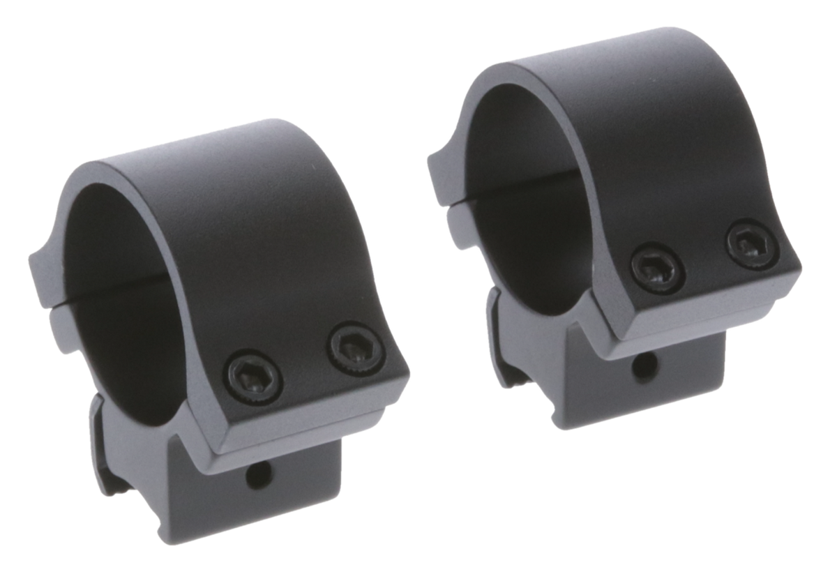 TruGlo Lightweight Scope Rings 1" Medium Quad Matte Black — view 2