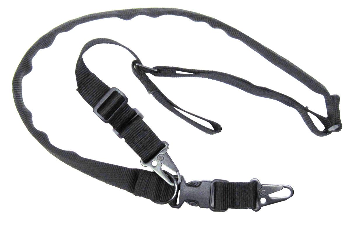 Tacshield Warrior 2-in-1 Sling 1.25" Black Webbing Padded Fast Adjust Rifle/Shotgun — view 2