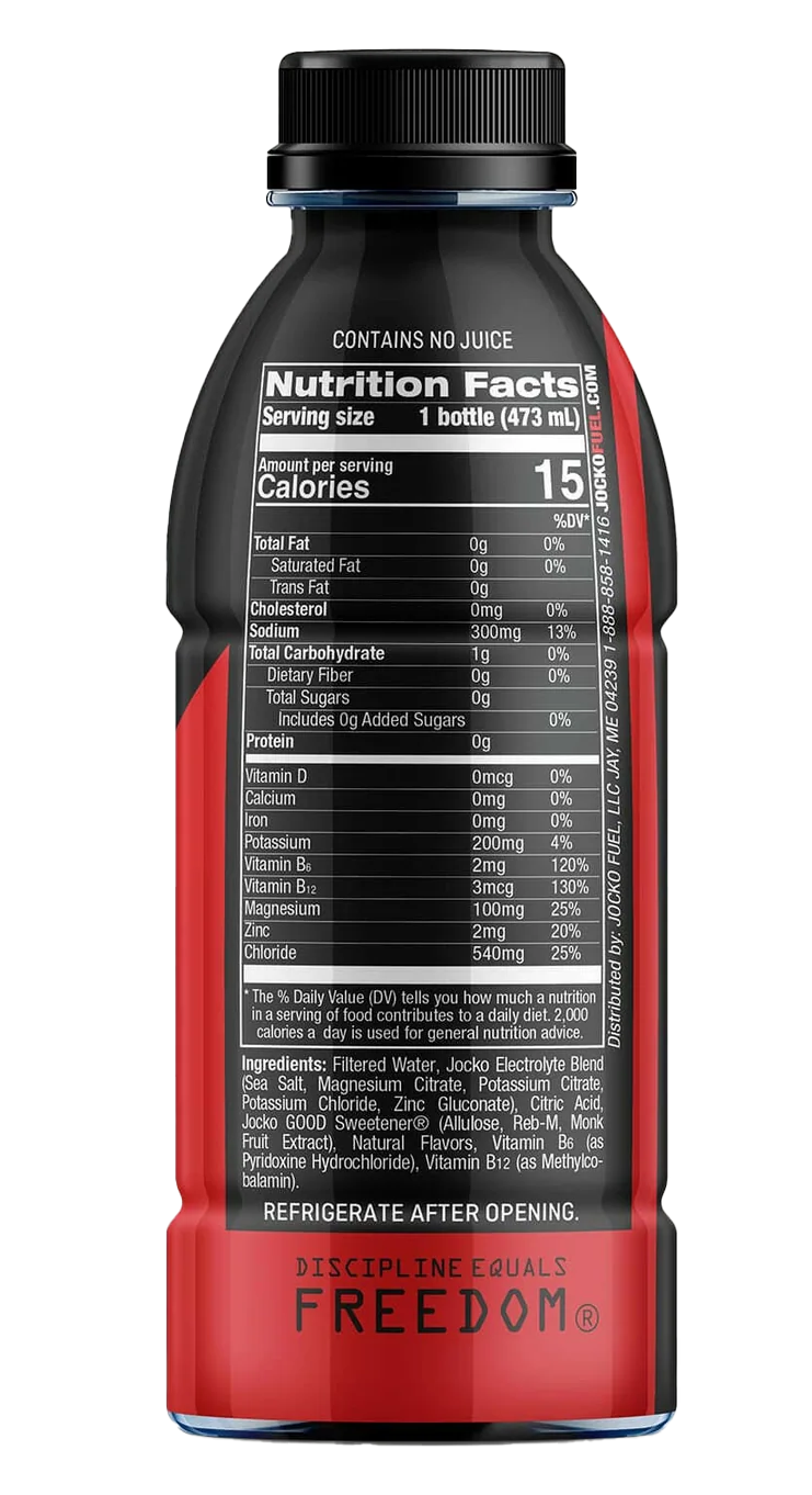 Jocko Fuel Hydrate Fruit Punch Electrolyte Drink 16oz 12-Pack — view 2