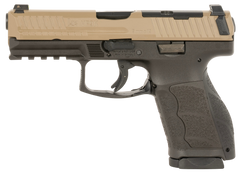 HK VP9A1 9mm Luger 4.53" 15+1 Semi-Auto Pistol - FDE Slide/Brown Frame — view 2