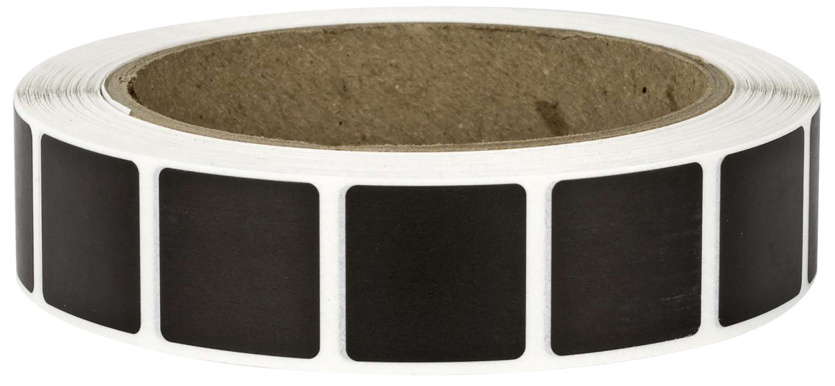 Action Target Square Target Pasters 7/8" Self-Adhesive Black Paper 1000 Per Roll — view 2
