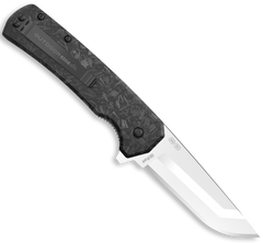 Outdoor Edge Razor VX5 3" Folding Plain Edge 420J2 SS Satin Black Carbon Fiber/G10 EDC Knife — view 2