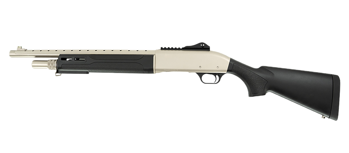 Tokarev USA T300M A1 Kit 12 Gauge 18.5" 3" 5+1 Semi-Auto Shotgun - Electroless Nickel — view 2
