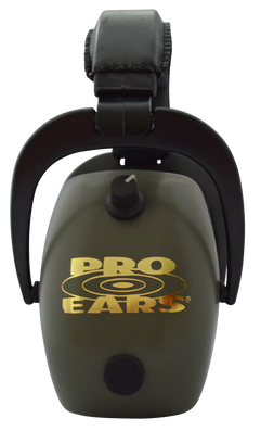 Pro Ears Gold II 30 Electronic Muff 30 dB NRR Over the Head Black/Green — view 2