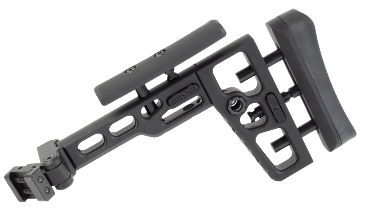 Samson S.A.S.K. Tactical 9in Folding Skeletonized Stock Black Anodized Aluminum — view 2