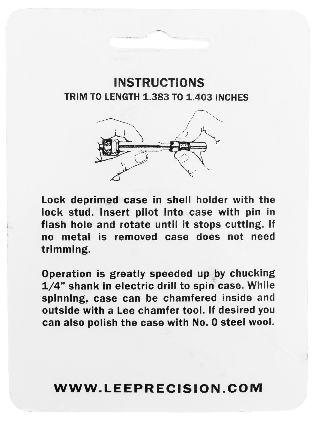 Lee 90972 Case Length Gauge 35 Whelen — view 2
