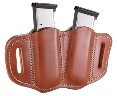 1791 Gunleather MAG2.1 Double Mag Holster Single Stack Belt Slide 1.50" Classic Brown Leather — view 2