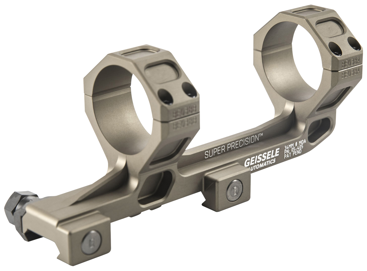 Geissele Automatics AR15 Super Precision 34mm Scope Mount/Ring Combo 5.80" Desert Dirt Extended — view 2