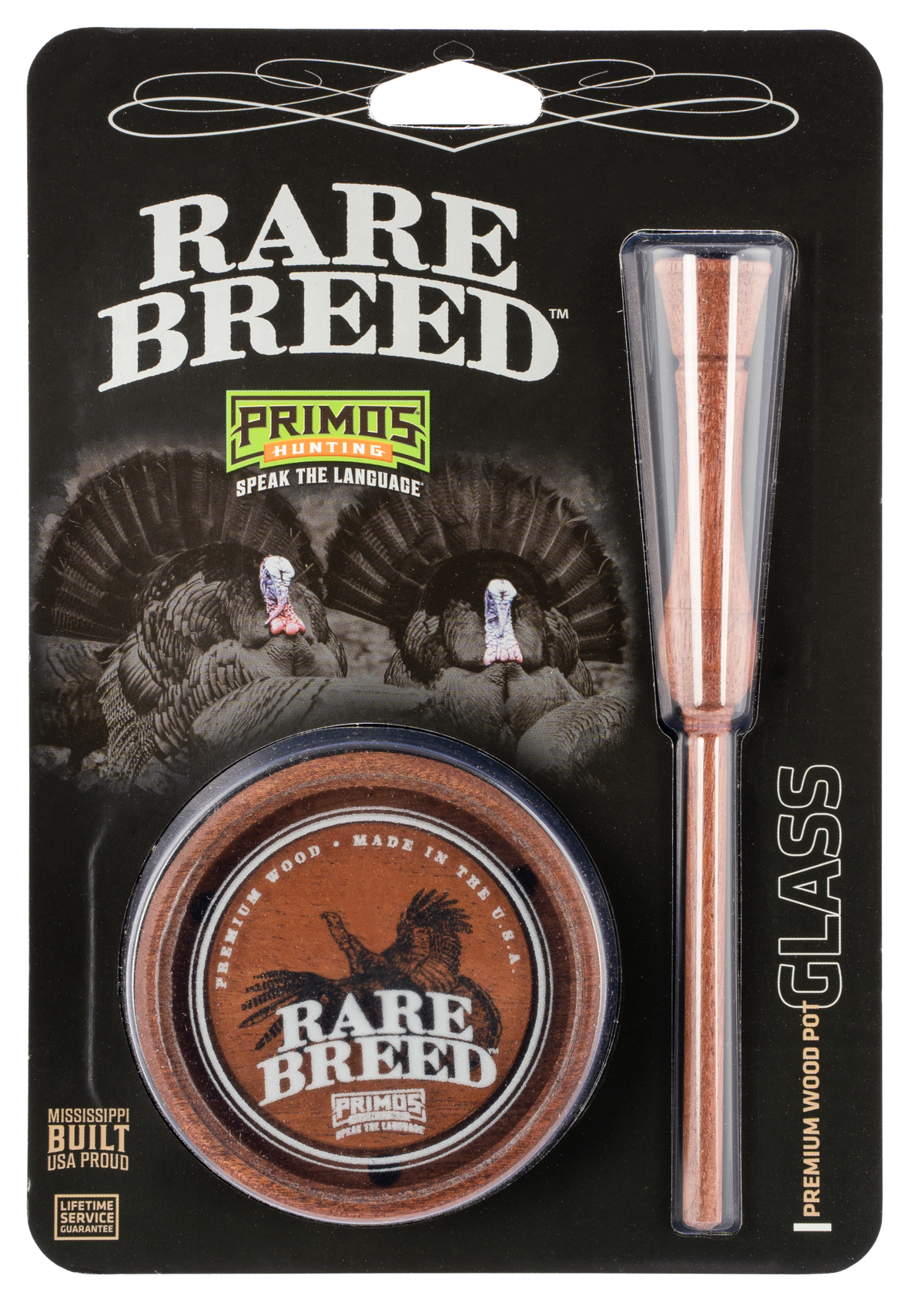 Primos PS2903 Rare Breed Glass Turkey Pot Call — view 2