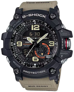 G-Shock GG-1000-1A5 Tactical MudMaster Tan Digital Compass Twin Sensor Watch — view 2