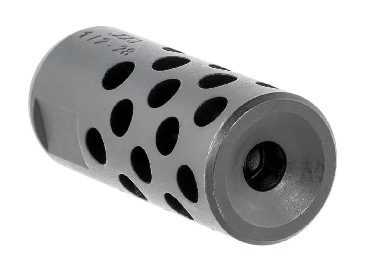 Ruger 90486 Radial Ported Muzzle Brake Black Oxide Steel 1/2x28 5.56 NATO — view 2