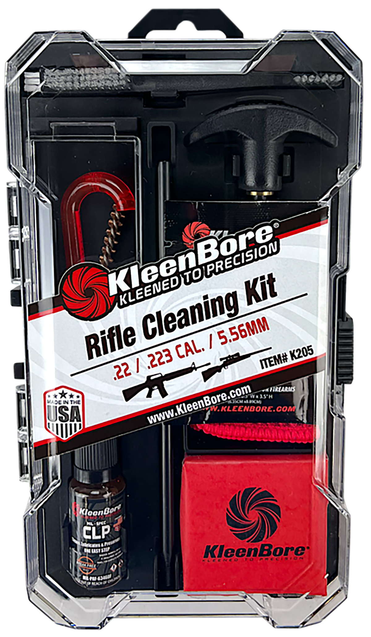 Kleen-Bore K205 Rifle Classic Cleaning Kit .22/.223/5.56mm — view 2
