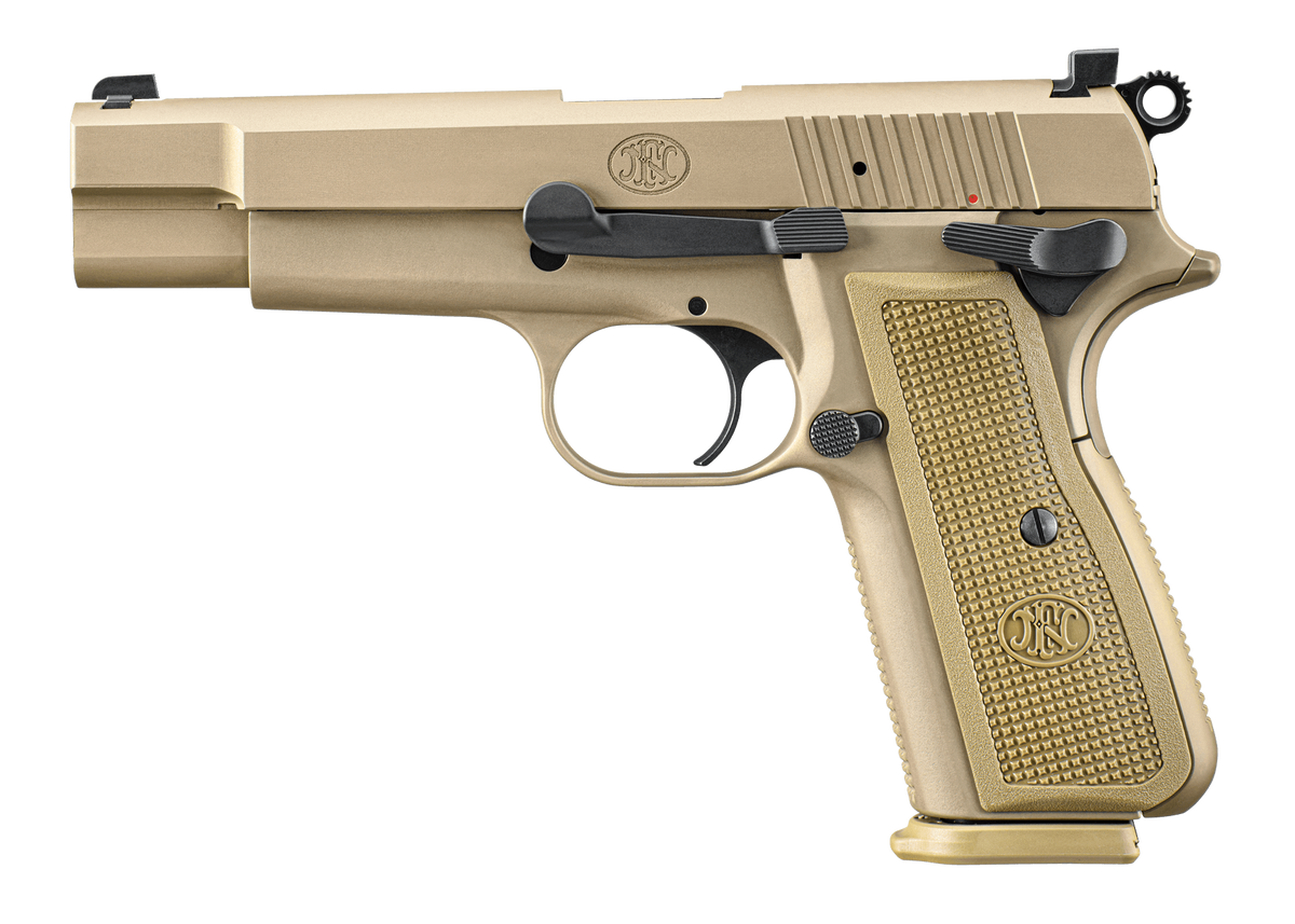 FN High Power 9mm Luger 4.7" 17+1 FDE SAO Pistol — view 2