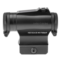 Holosun HE515CM-GR 1x 20mm 2 MOA Green Dot/65 MOA Circle Multi-Reticle Reflex Sight - Black Anodized — view 2