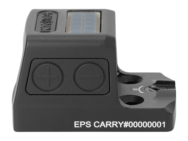 Holosun EPS Carry 1x 2 MOA Gold Dot/32 MOA Circle Enclosed Pistol Red Dot Sight - Black Anodized — view 2