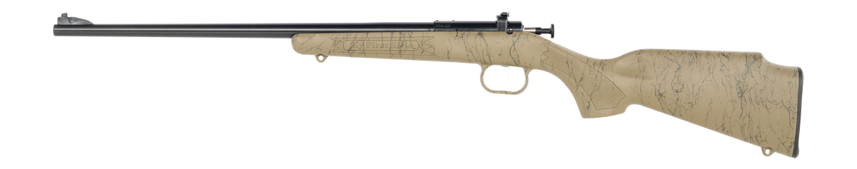 Crickett My First Rifle Gen2 22 LR 16.13" 1-Rd Bolt Action Rifle - Tan w/Black Webbing Synthetic Stock — view 2