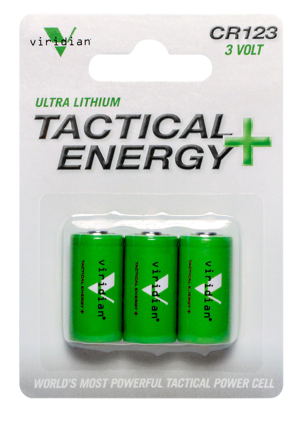 Viridian 3500006 CR123A Lithium 3V 1,750 mAh Batteries 3-Pack — view 2