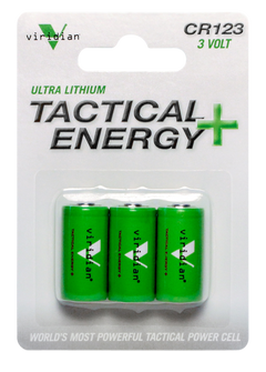 Viridian 3500006 CR123A Lithium 3V 1,750 mAh Batteries 3-Pack — view 2