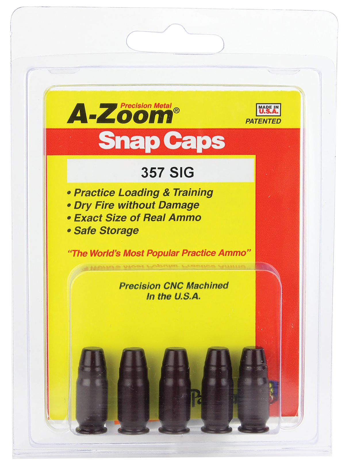 A-Zoom 15159 Pistol Snap Caps 357 Sig 5 Pkg — view 2