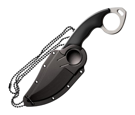 Cold Steel Double Agent II 3" Fixed Plain Clip Point AUS-8A SS Black Grivory Handle — view 2