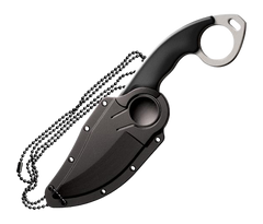Cold Steel Double Agent II 3" Fixed Plain Clip Point AUS-8A SS Black Grivory Handle — view 2