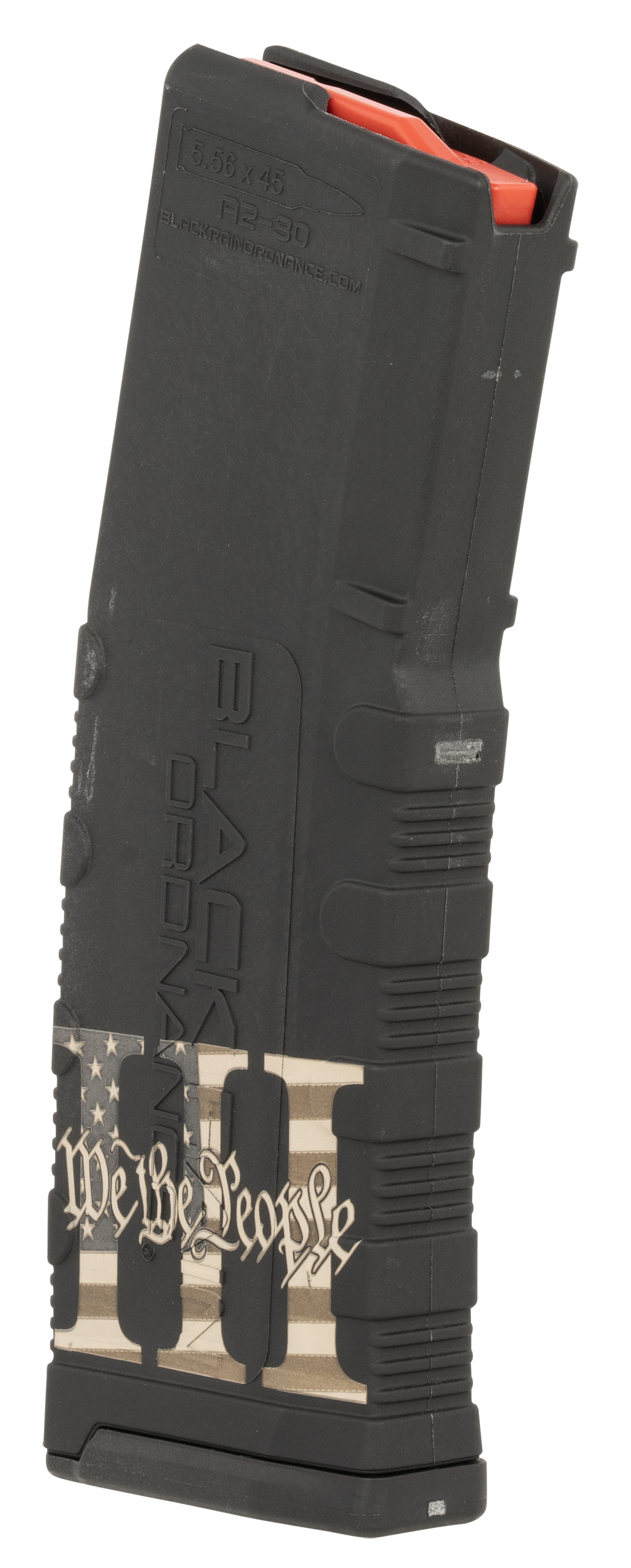 Black Rain Ordnance MAG303PERCENT 223 Rem/5.56 NATO 30rd Polymer AR-15 Magazine - We The People Engraving — view 2