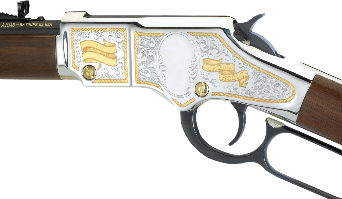 Henry H004ES2 Golden Boy Eagle Scout Tribute 2nd Edition 22 S/L/LR 20" 16+1 Lever-Action Rifle — view 2