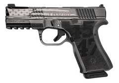 Black Rain Frontline+ Trump Custom 9mm 4" 15+1 Semi-Auto Pistol - Gun Metal Grey Battleworn — view 2