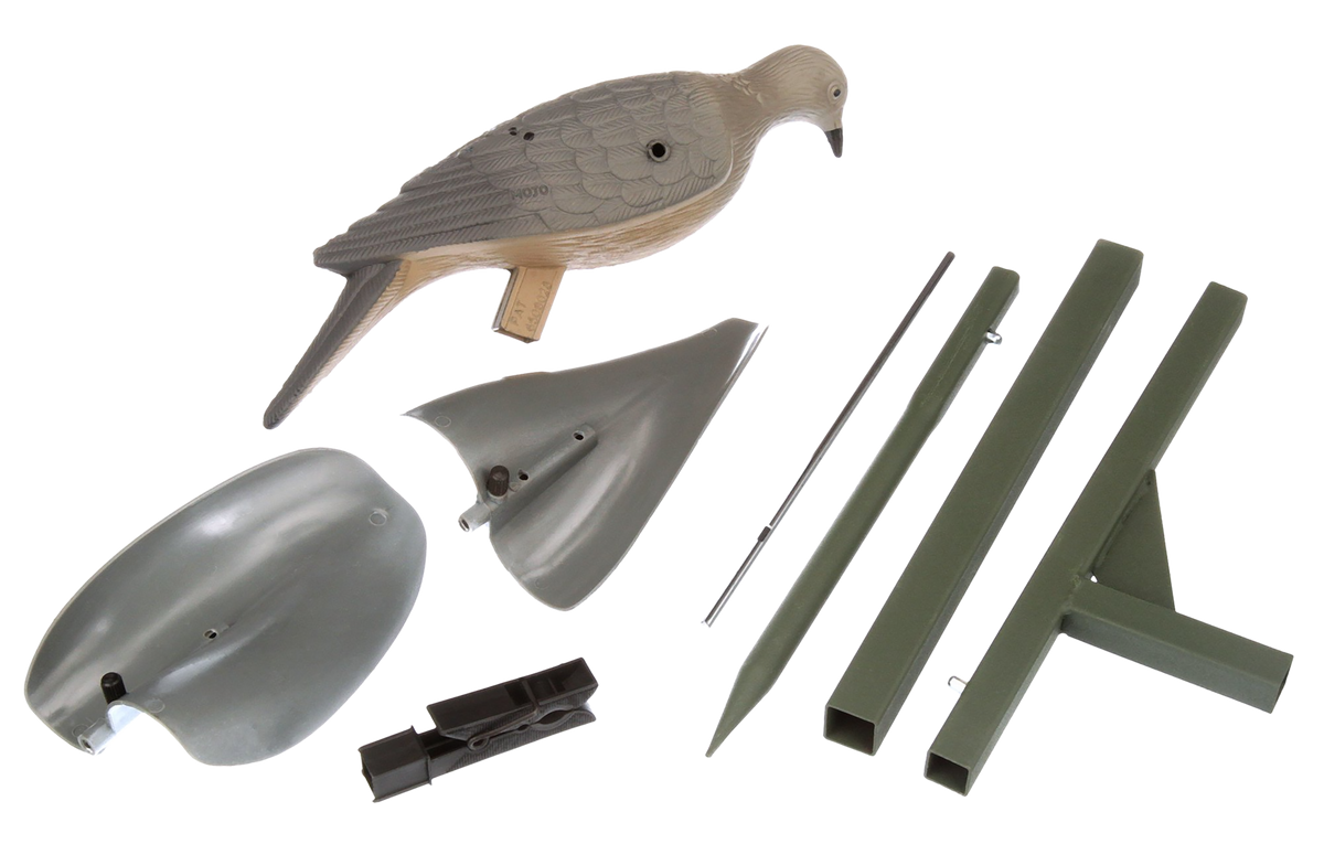 Mojo Outdoors Wind Dove HW7201 Gray Plastic Wind-Powered Motion Dove Decoy — view 2
