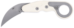 Columbia River CRKT 4041S Provoke 2.47" Folding Karambit Plain Stonewashed AUS-8A SS Blade Gray Grivory Handle — view 2