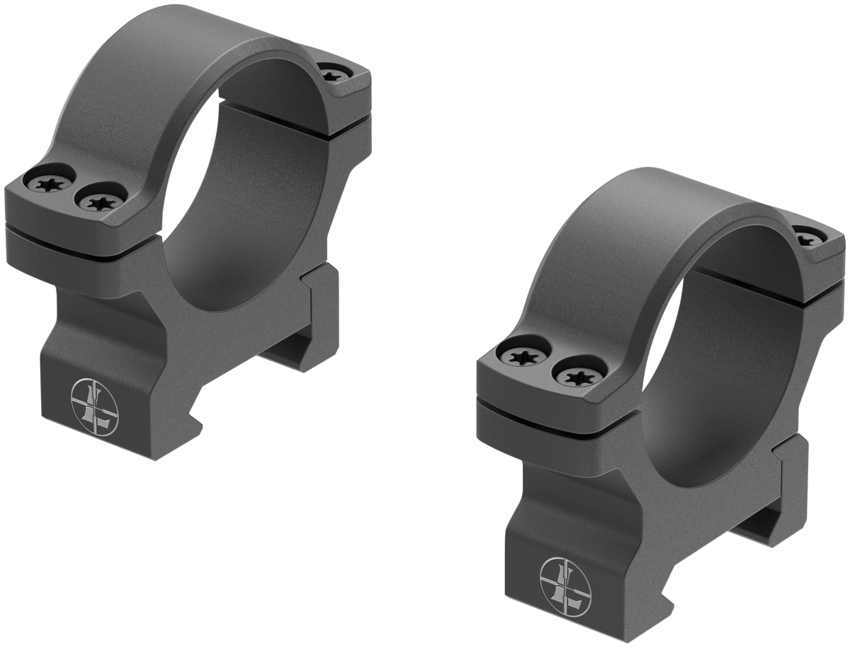 Leupold BackCountry Cross-Slot 30mm Low Matte Black Aluminum Scope Ring Set — view 2