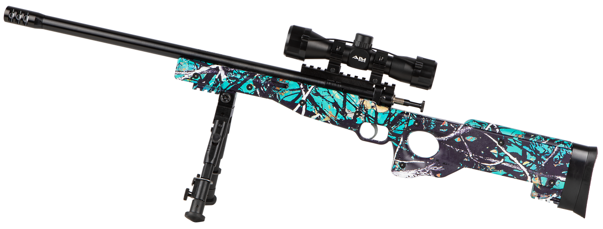 Crickett KSA2149 Precision Package 22 LR 16.12" 1-Rd Bolt Action Rifle - Muddy Girl Serenity Camo Stock — view 2