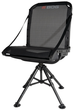Bog-Pod DeathGrip 360 Aluminum Shooting Rest Chair - Black — view 2