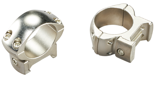 Weaver Mounts Grand Slam 1" Medium Silver 2-Pc Steel Scope Rings — view 2