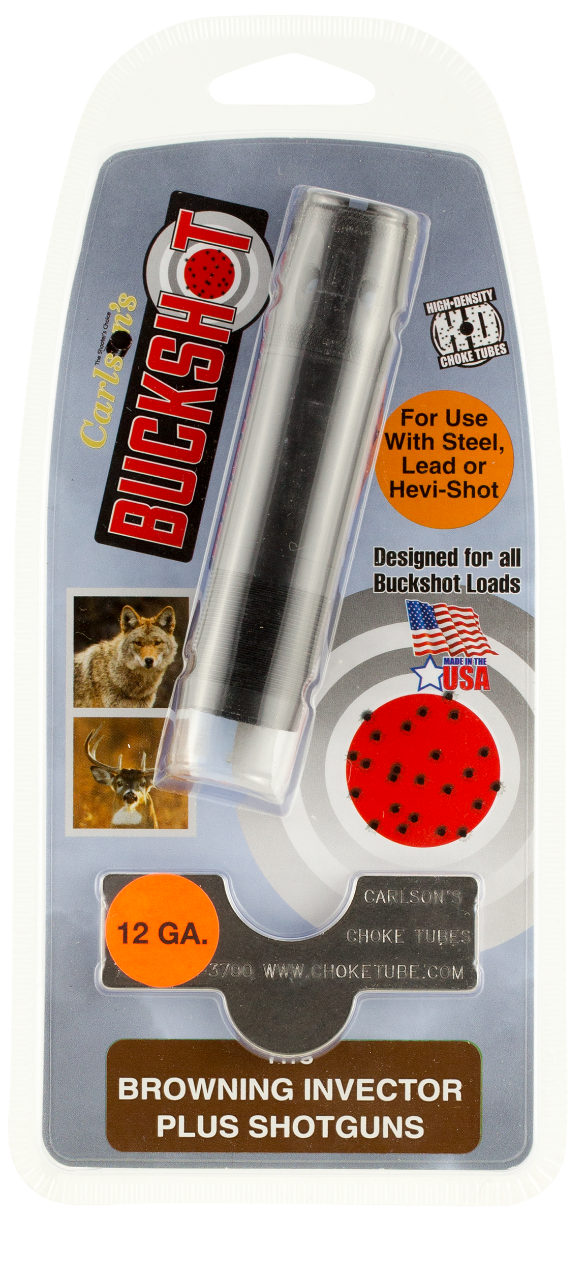 Carlsons 18899 12 Gauge Ported Buckshot Choke Tube - Browning Invector Plus — view 2