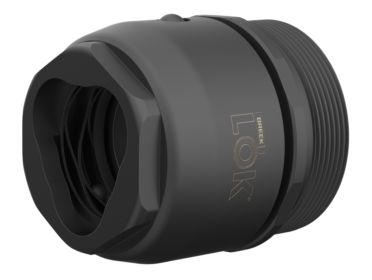 Breek Arms Breek LOK 3QD 1.375x24 TPI Titanium DLC Black Suppressor Mount — view 2