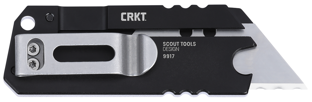 Columbia River CRKT 9917 C.U.T. 0.62" OTF Satin Sk-5 Blade Titanium Handle — view 2