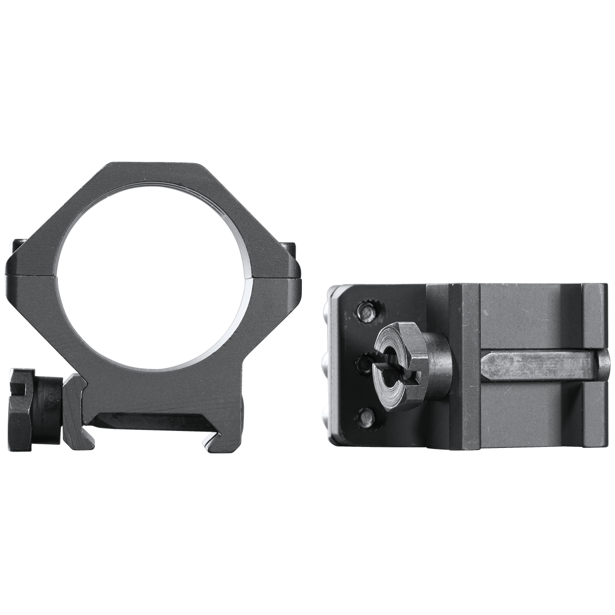 Weaver Mounts 99692 Six-Hole Picatinny Rings 30mm Low Matte Black Aluminum — view 2