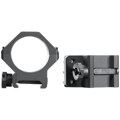 Weaver Mounts 99692 Six-Hole Picatinny Rings 30mm Low Matte Black Aluminum — view 2