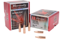 Hornady InterLock .338 Cal 250 gr Soft Point Recoil Proof Reloading Bullets - 100/Box — view 2