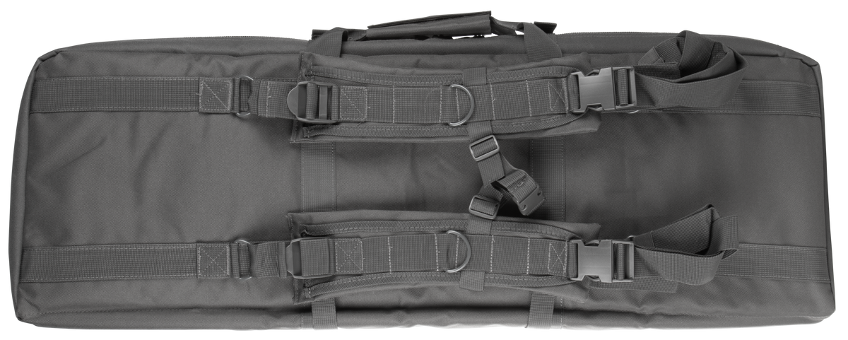 NcSTAR VISM Double Carbine Case 36" Urban Gray PVC Nylon - Foam Padded, MOLLE — view 2