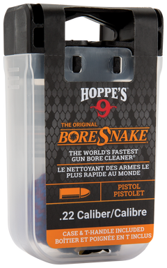Hoppes BoreSnake Den .22 Cal Pistol Bore Cleaner Rope - Bronze Bristle — view 2