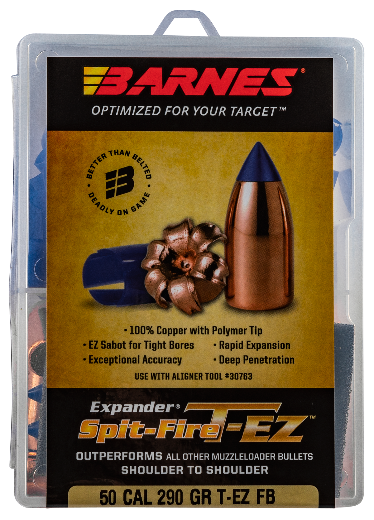 Barnes Bullets Spit-Fire T-EZ Muzzleloader 50 Cal 290gr 24/Box — view 2
