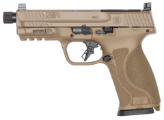 Smith & Wesson M&P9 M2.0 9mm Luger 4.72" 23+1 Semi-Auto Pistol - FDE Cerakote Slide, Threaded Barrel — view 2