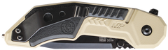 Smith & Wesson Knives M&P M.A.G.I.C. 2.80" Folding Tanto Part Serrated Black Oxide 4034 SS Tan/Black Aluminum Handle — view 2