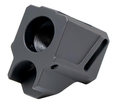 Faxon Firearms EXOS-523 9mm Pistol Compensator for Glock 43 1/2x28 Black Anodized Aluminum — view 2
